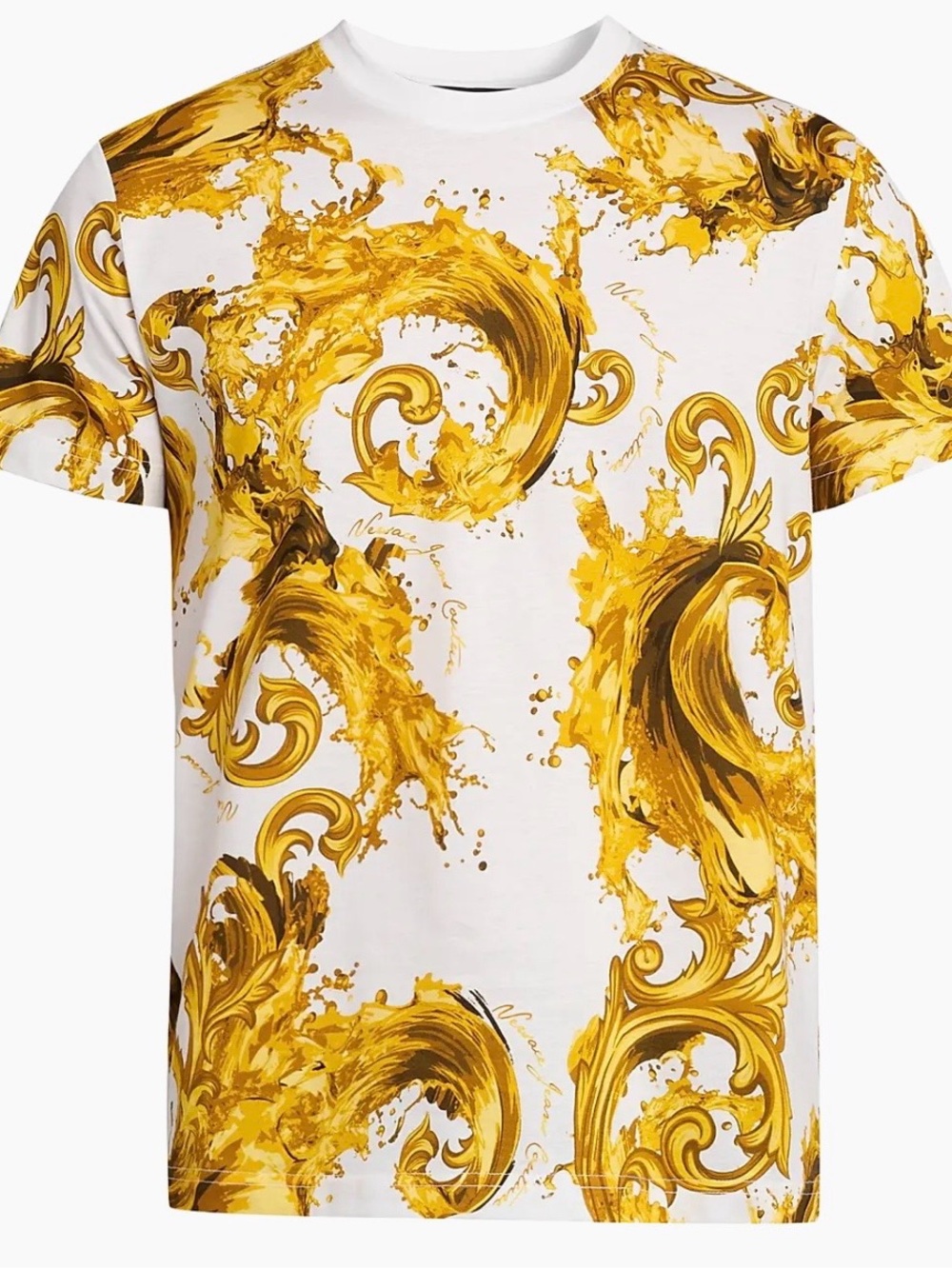 Versace Filigree Cotton Crewneck T-Shirt